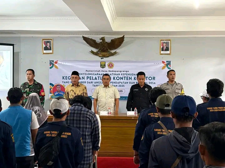 Generasi muda Gede Pangrango dilatih jadi konten kreator digital cerdas dan aman. FB/Pemerintah Kabupaten Sukabumi 