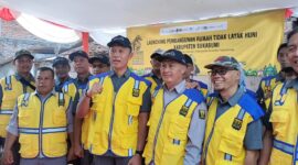 Pemkab Sukabumi launching 780 Rutilahu serentak untuk tingkatkan kualitas hunian warga.