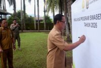 Produksi padi dan jagung Sukabumi melampaui target, varietas lokal padi terbanyak nasional. FB/Pemerintah Kabupaten Sukabumi 