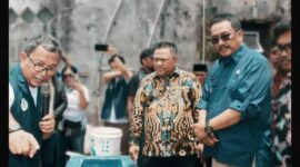 Peresmian fasilitas energi terbarukan di Simpenan.