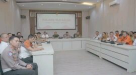 Forkopimda Sukabumi ikuti Rakor Operasi Ketupat 2026, perkuat sinergi mudik aman. | Fb/Pemerintah Kabupaten Sukabumi 
