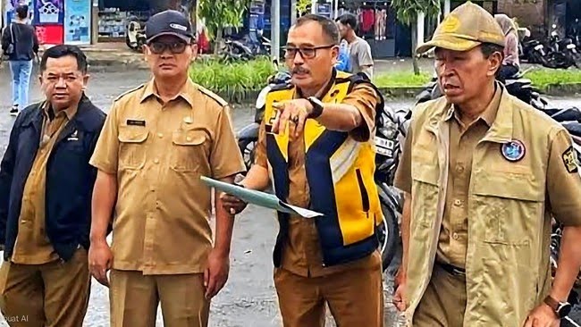 Jalan Ahmad Yani Palabuhanratu mulai dibeton, ditargetkan rampung 29 Juni 2026.