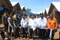 Peresmian huntap adaptif bencana di Cisolok dorong pemulihan warga. (fb/Pemerintah Kabupaten Sukabumi)