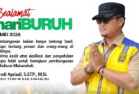 Disperkim Sukabumi apresiasi peran buruh sebagai penggerak utama pembangunan daerah pada momentum May Day 2026.