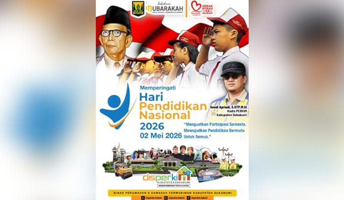 Hardiknas 2026 jadi momentum Disperkim Sukabumi dorong sinergi pembangunan dan pendidikan berkualitas.