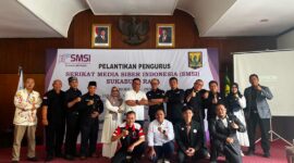 Pelantikan SMSI Sukabumi Raya diharapkan memperkuat sinergi pemerintah, media, dan literasi masyarakat. (fb/Pemerintah Kabupaten Sukabumi)