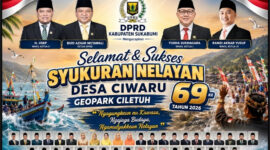 DPRD Kabupaten Sukabumi dukung pelestarian budaya melalui Syukuran Nelayan Desa Ciwaru ke-69.